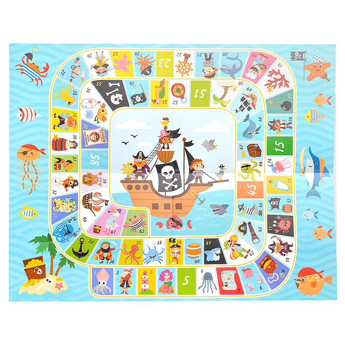 Игра настольная ходилка "Веселые ходилки 4 в 1"