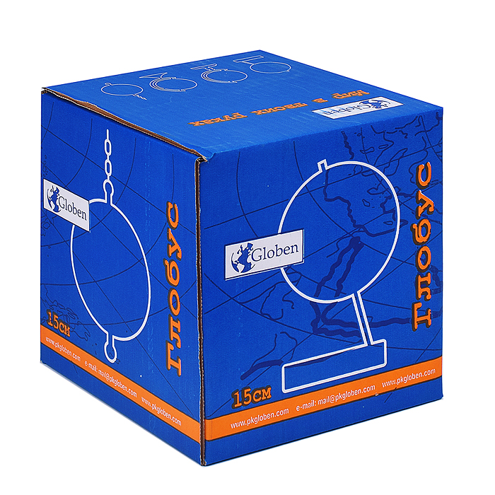 Глобус Земли физический 150мм с подсветкой Классик Евро