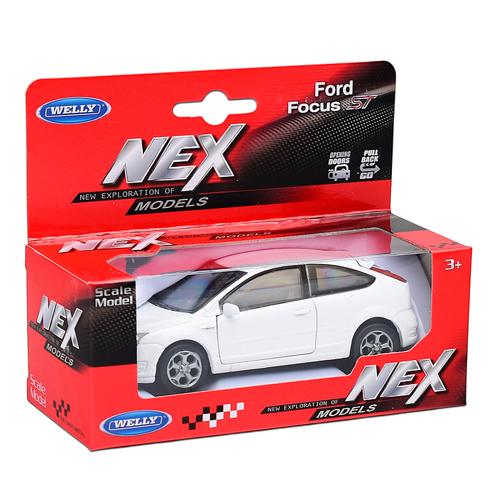 Машинка 1:38 Ford Focus ST, пруж. мех., цвет в асс.