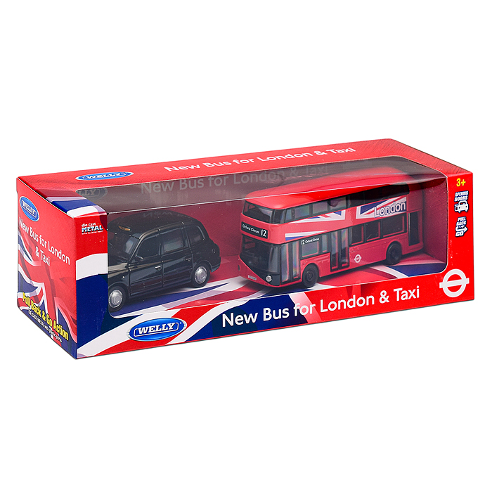 Набор, Лондонские автобус и такси, пруж. мех.