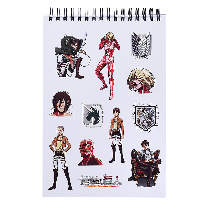 Творческий блокнот cо стикерами A5. Надежда. Атака Титанов. 