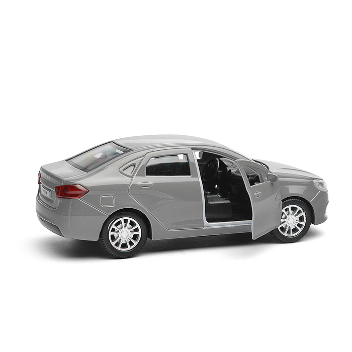 Машина металл LADA vesta 11,5 см, двери, темно-серый