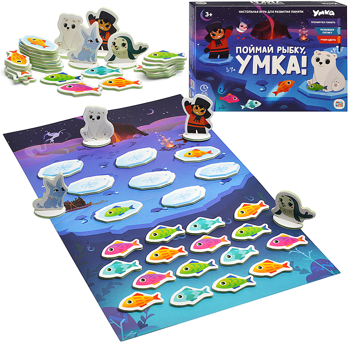 Игра настольная. Серия Играй с умом. Поймай рыбку, Умка! Игра настольная. Серия Играй с умом. Поймай рыбку, Умка!