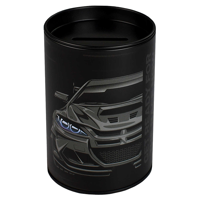 Копилка-подставка для канцелярских принадлежностей "Тачка" цвет черный