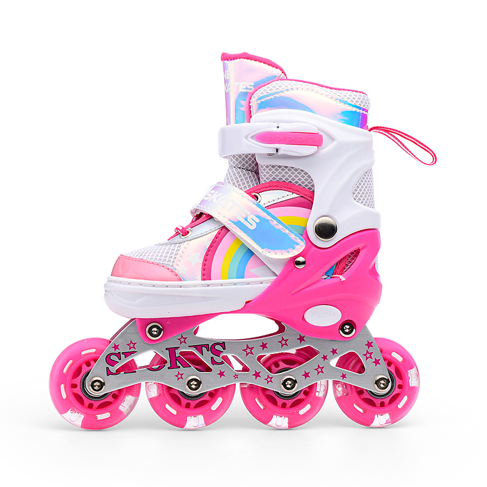 Ролики детские U011003Y (размер S) розовый, в сумке