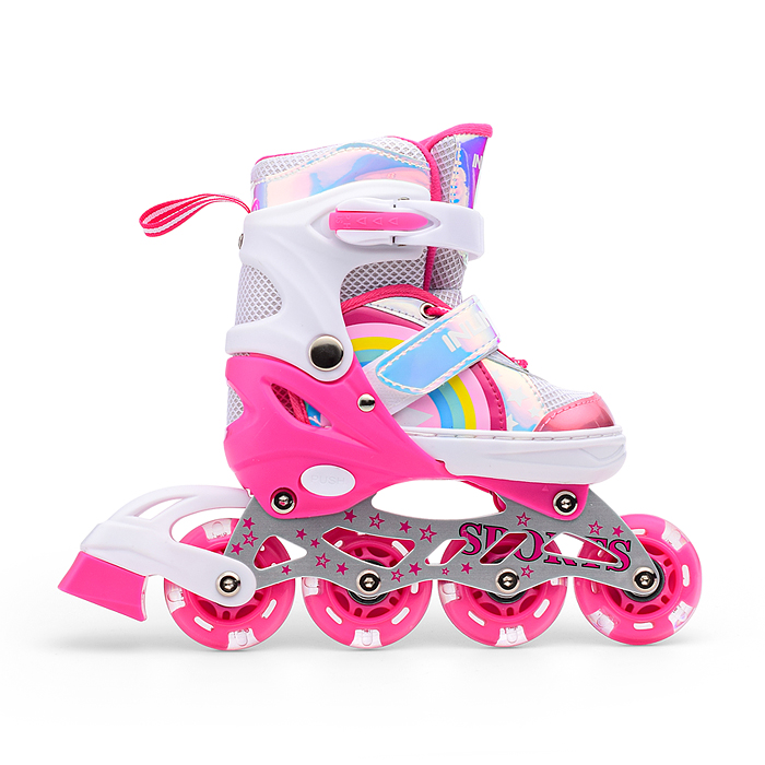 Ролики детские U011003Y (размер S) розовый, в сумке