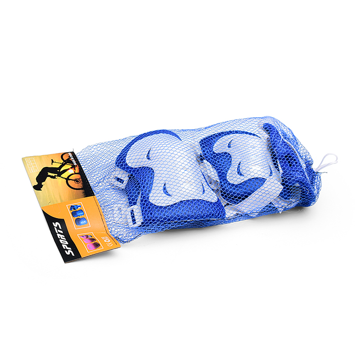 Фото к товару Комплект детской защиты для катания U026164Y (цвет бело/синий) Комплект детской защиты для катания U026164Y (цвет бело/синий)