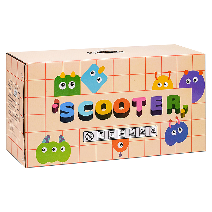 Фото к товару Самокат U001189Y 3-х кол., PU, цвет коричневый Самокат U001189Y 3-х кол., PU, цвет коричневый