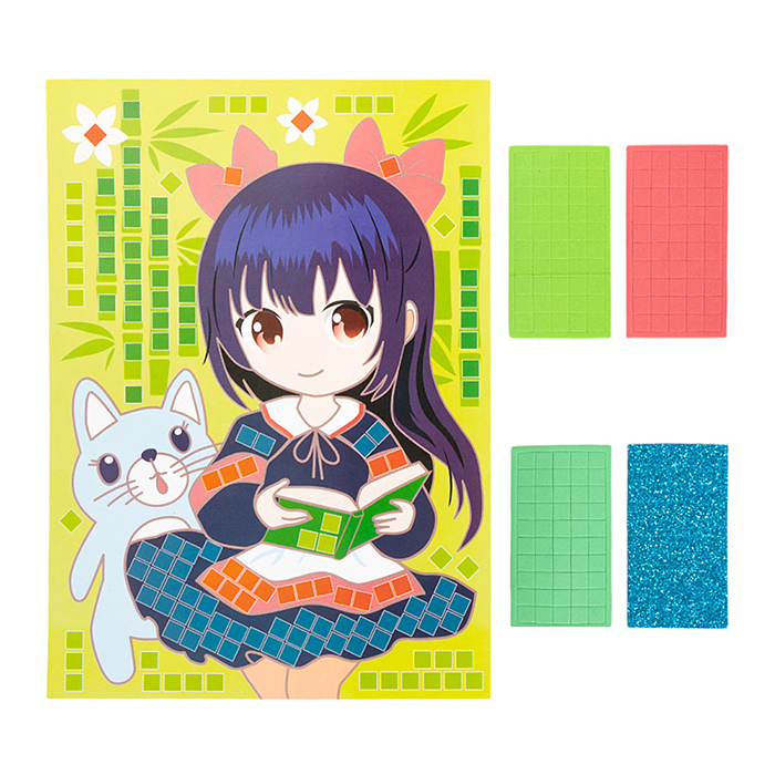 Фото к товару Набор для творчества. Аппликация "Хана" (4 цвета, 200 элемент) Набор для творчества. Аппликация "Хана" (4 цвета, 200 элемент)