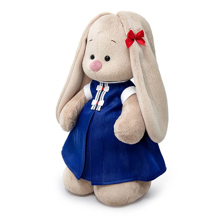 Фото к товару Зайка Ми в синем платье (большой) Зайка Ми в синем платье (большой)