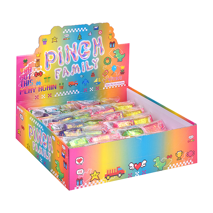 Игрушка -антистресс 00-6724 с блёстками