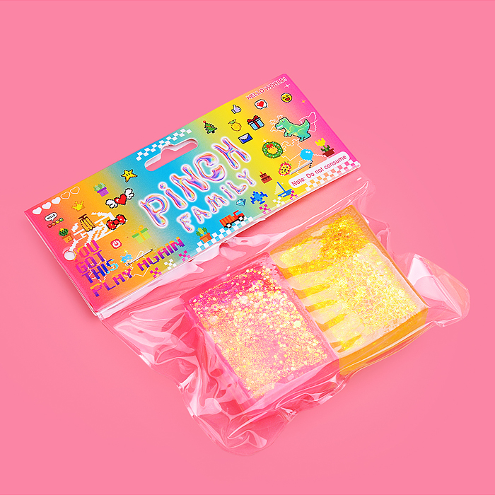 Игрушка -антистресс 00-6724 с блёстками