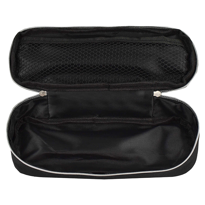 Пенал школьный "Фразы с характером" (без наполнения, 20х9,5х8,5 см, полиэстер, молния)