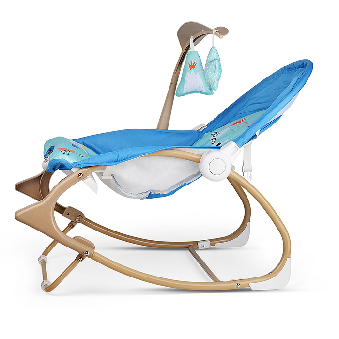 Шезлонг детский 615-2C "Динозаврики" музыка, вибрация, в коробке