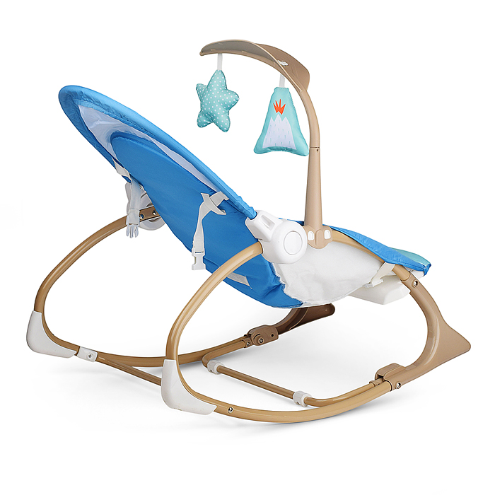 Шезлонг детский 615-2C "Динозаврики" музыка, вибрация, в коробке