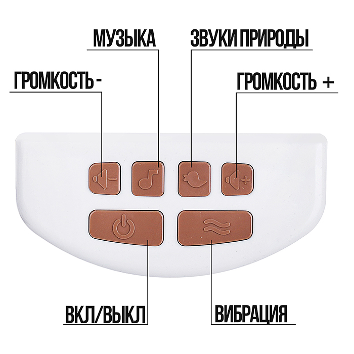 Шезлонг детский 615-2C "Динозаврики" музыка, вибрация, в коробке