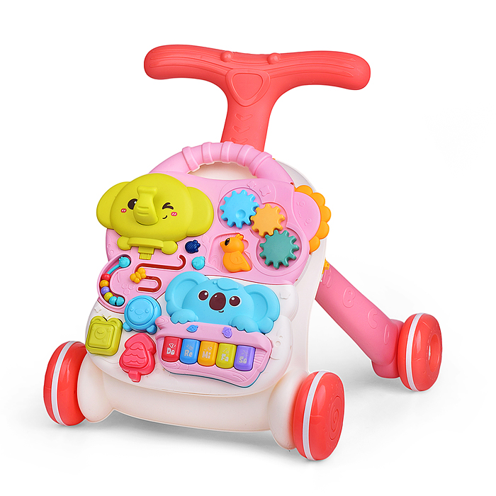 Фото к товару Игровой центр-Каталка 368-57R "Слоник и коала" цвет розовый, 3 в 1 в коробке Игровой центр-Каталка 368-57R "Слоник и коала" цвет розовый, 3 в 1 в коробке