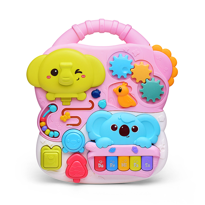 Фото к товару Игровой центр-Каталка 368-57R "Слоник и коала" цвет розовый, 3 в 1 в коробке Игровой центр-Каталка 368-57R "Слоник и коала" цвет розовый, 3 в 1 в коробке