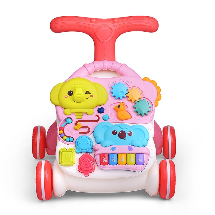 Фото к товару Игровой центр-Каталка 368-57R "Слоник и коала" цвет розовый, 3 в 1 в коробке Игровой центр-Каталка 368-57R "Слоник и коала" цвет розовый, 3 в 1 в коробке