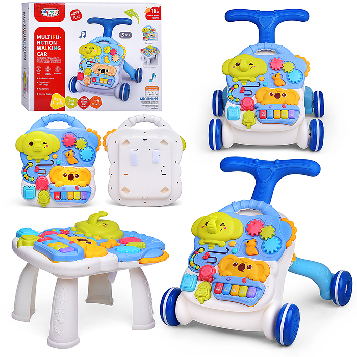 Каталка 368-57B "Слоник и коала" 3 в 1 в коробке