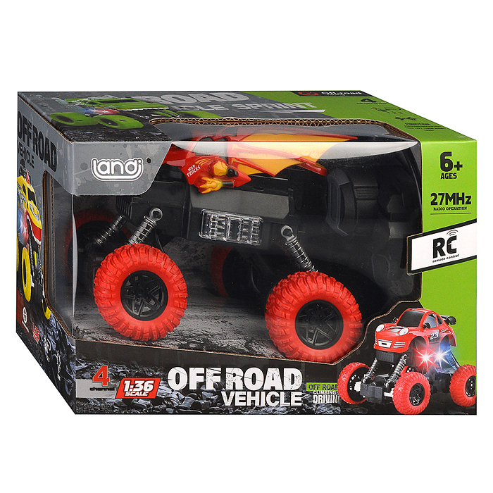 Машина QH2024-26 "Off road vehicle-3" р/у, 27 MHz, в коробке