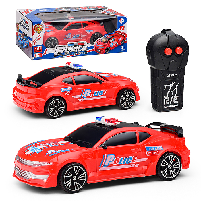 Машина 011-3 "Полиция" р/у 27 MHz, в коробке