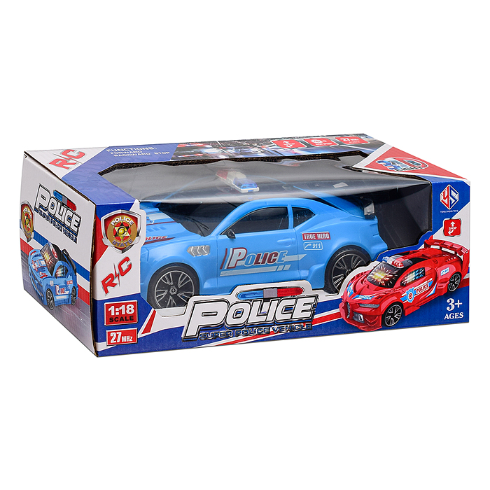 Машина 011-3 "Полиция" р/у 27 MHz, в коробке