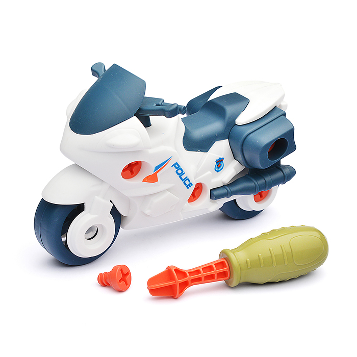 Конструктор BT0001-4 "Полиция" с отвёрткой, в коробке