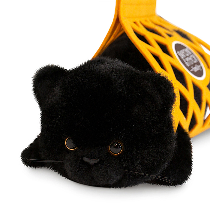 Фото к товару Кот Барсик в сумке черный 56 Кот Барсик в сумке черный 56