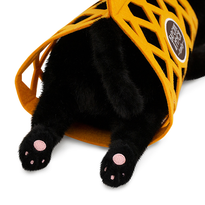 Фото к товару Кот Барсик в сумке черный 56 Кот Барсик в сумке черный 56