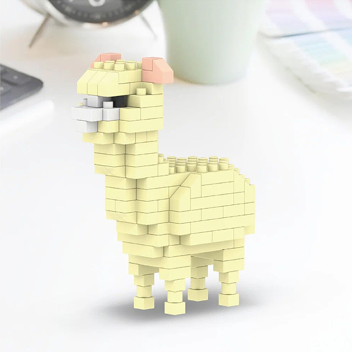 Конструктор 695A "Парнокопытные животные" в ассортименте, в коробке