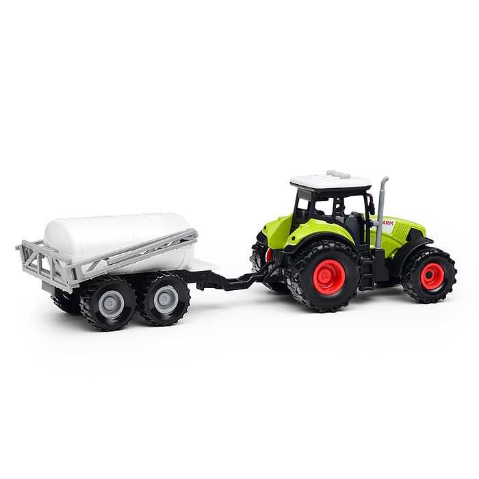 Трактор 550-4E "Фермер" с прицепом, цвет зелёный, в коробке