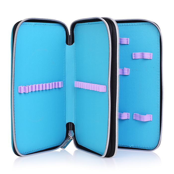 Фото к товару Пенал "Paris Girl" 21x14x5,2 см, двухстворчатый прямоугольный для 44 предметов, плотный изн Пенал "Paris Girl" 21x14x5,2 см, двухстворчатый прямоугольный для 44 предметов, плотный изн