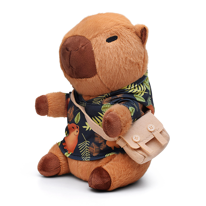 Фото к товару Мягкая игрушка М1491 "Капибара в футболке с сумочкой" 25 см Мягкая игрушка М1491 "Капибара в футболке с сумочкой" 25 см