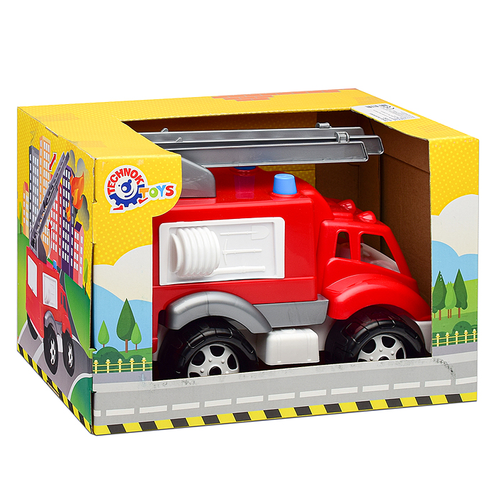 Фото к товару Машина "Пожарная" в подарочной упаковке Машина "Пожарная" в подарочной упаковке