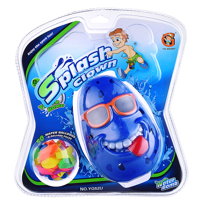 Игрушка - брызгалка YG53U "Забавная рожица" на листе