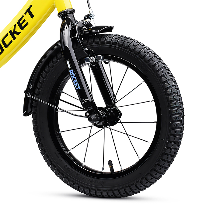 Велосипед 14" Rocket Gem, цвет желтый