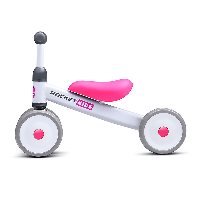 Фото к товару Беговел трехколесный Rocket 134-WT, колеса EVA, цвет белый Беговел трехколесный Rocket 134-WT, колеса EVA, цвет белый