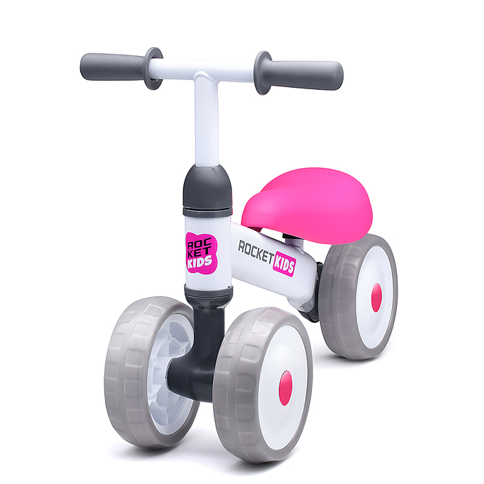 Фото к товару Беговел трехколесный Rocket 134-WT, колеса EVA, цвет белый Беговел трехколесный Rocket 134-WT, колеса EVA, цвет белый