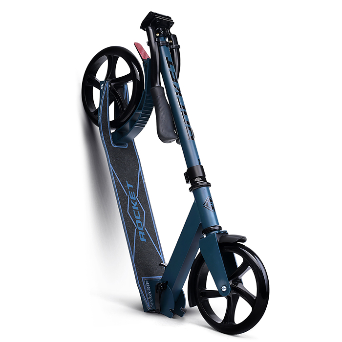 Самокат ROCKET, колеса PU 200 мм, ABEC 7, темно-синий