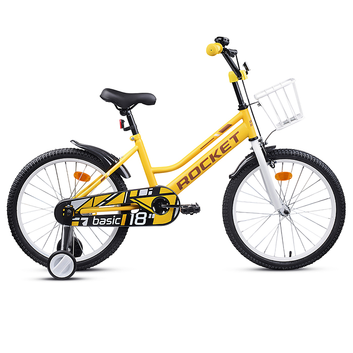 Велосипед 18" Rocket Basic, цвет желтый Велосипед 18" Rocket Basic, цвет желтый
