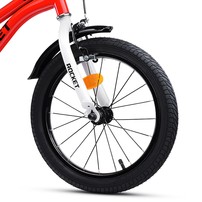 Фото к товару Велосипед 14" Rocket Kind, цвет красный Велосипед 14" Rocket Kind, цвет красный