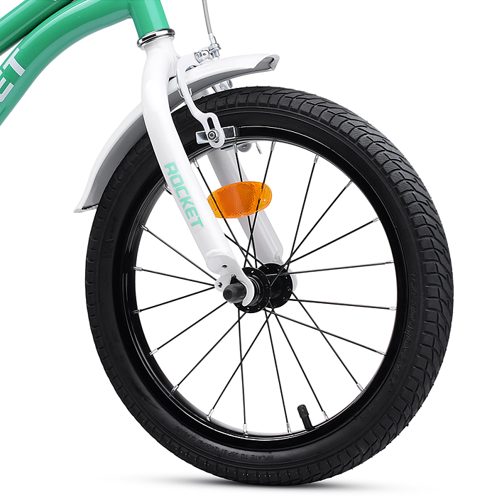 Фото к товару Велосипед 14" Rocket Kind, цвет мятный Велосипед 14" Rocket Kind, цвет мятный