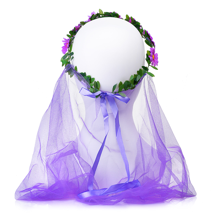 Карнавальный аксессуар S1497 "Цветной венок" в пакете