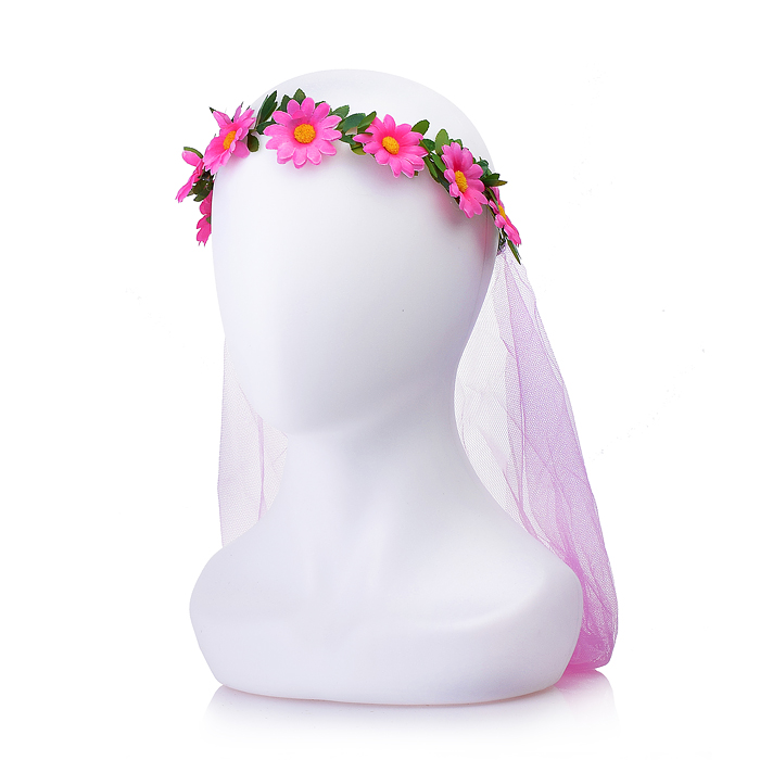 Карнавальный аксессуар S1497 "Цветной венок" в пакете