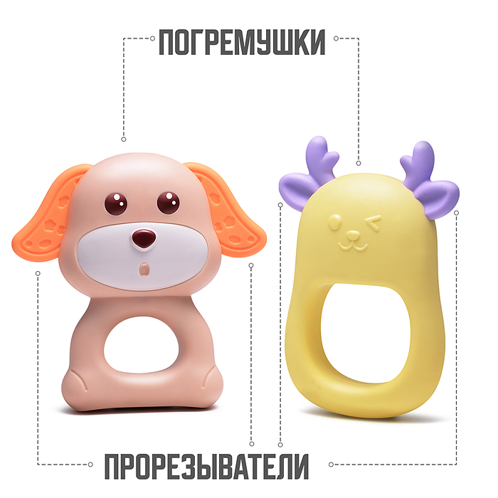 Набор погремушек Y0114 "Я познаю мир" в пакете