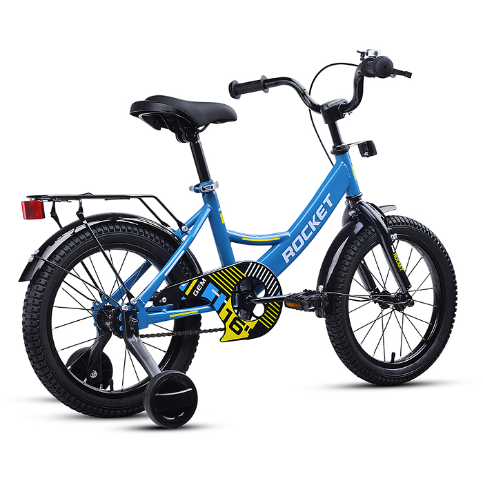 Велосипед 16" Rocket Gem, цвет голубой