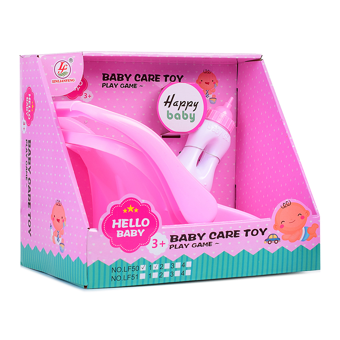 Фото к товару Аксессуары для куклы LF50-1 "Автолюлька с бутылочкой" в коробке Аксессуары для куклы LF50-1 "Автолюлька с бутылочкой" в коробке