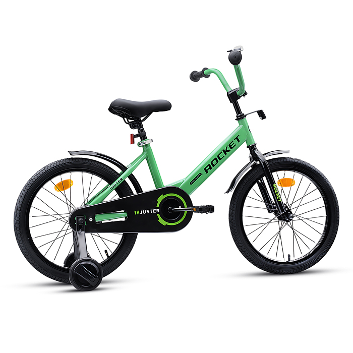 Велосипед 18" Rocket Juster, цвет зеленый