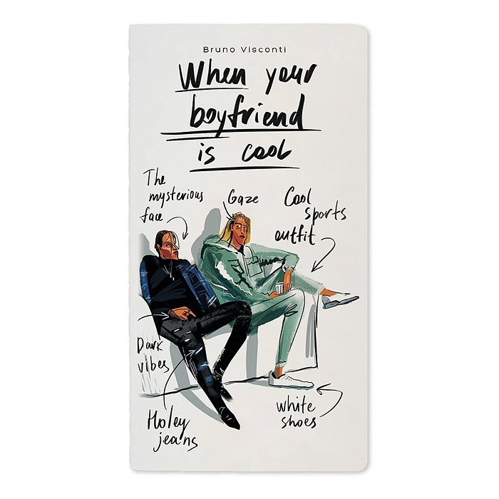 Блокнот-тетрадь 30 л. клетка "When your boyfriend is..." 